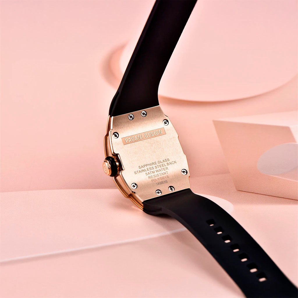 Relógio Feminino Pagani Design Marigold Preto Dourado