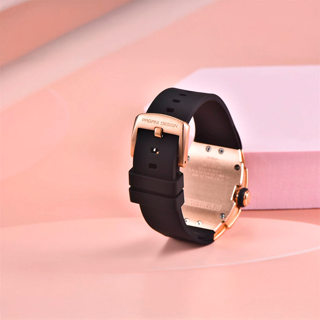 Relógio Feminino Pagani Design Marigold Preto Dourado
