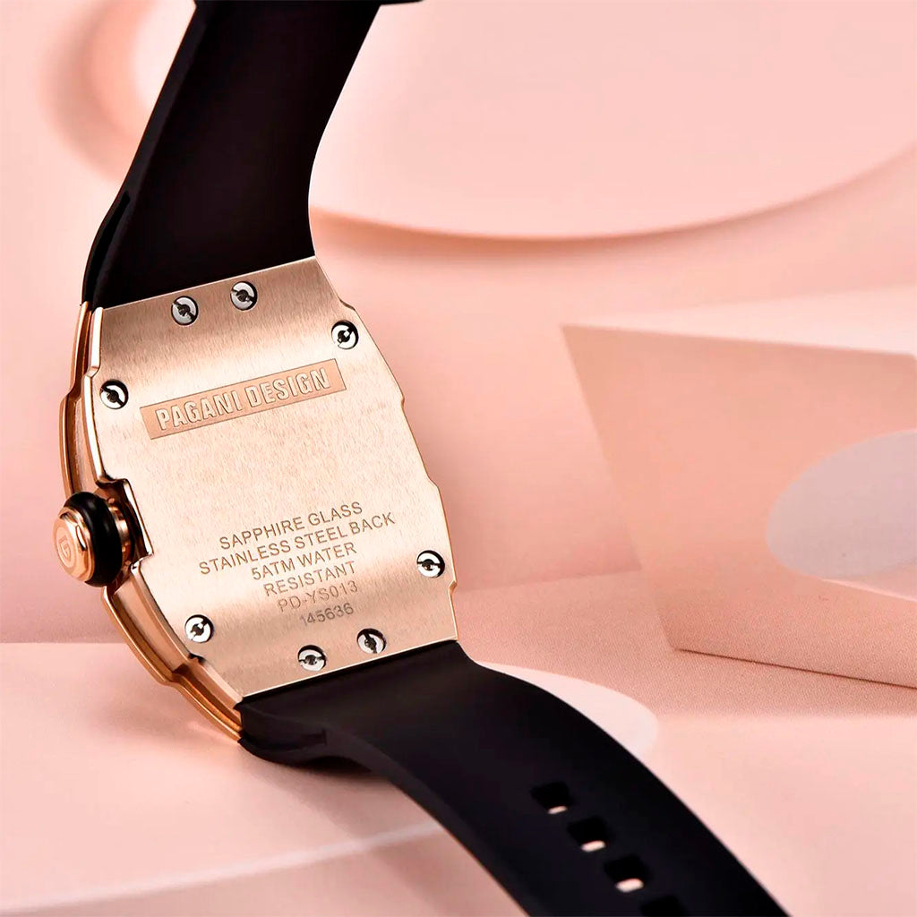 Relógio Feminino Pagani Design Marigold Preto Dourado