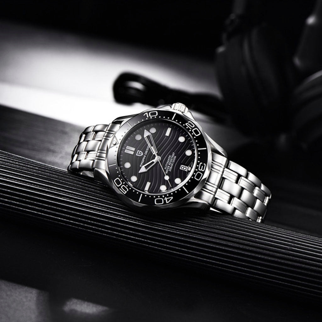 Pulseira Pagani Design Veracius em aço inoxidável preto