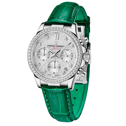 Montre femme Pagani Design Daisy Vert 