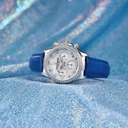 Montre femme Pagani Design Daisy Blue 