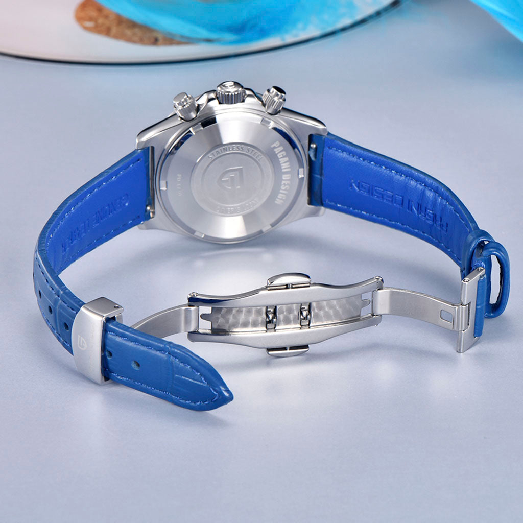 Relógio Feminino Pagani Design Daisy Blue 