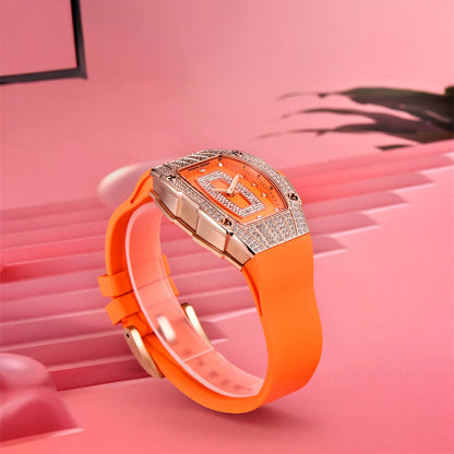Montre femme Pagani Design Marigold Orange Gold 