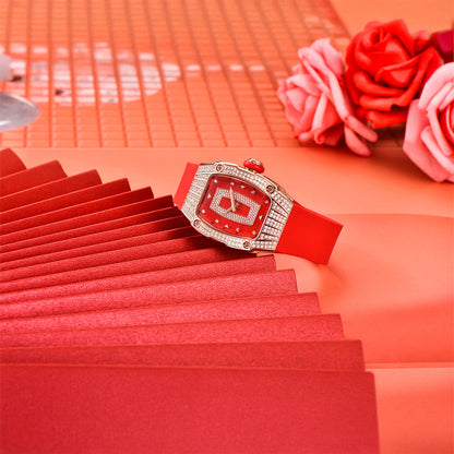 Montre femme Pagani Design Marigold Rouge Or 