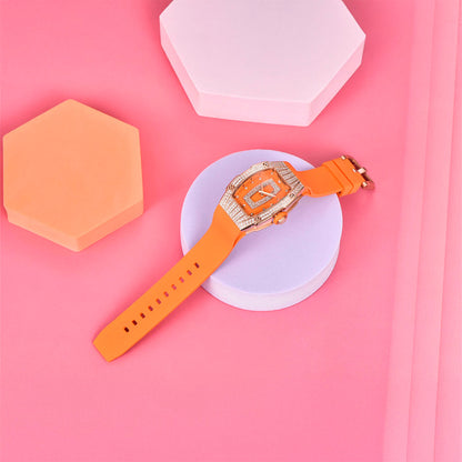 Montre femme Pagani Design Marigold Orange Gold 