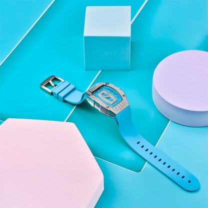 Montre femme Pagani Design Marigold Bleu Argent 