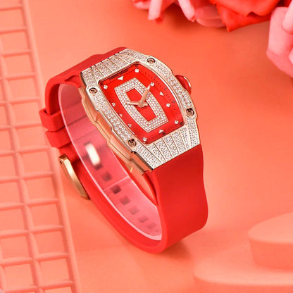 Montre femme Pagani Design Marigold Rouge Or 