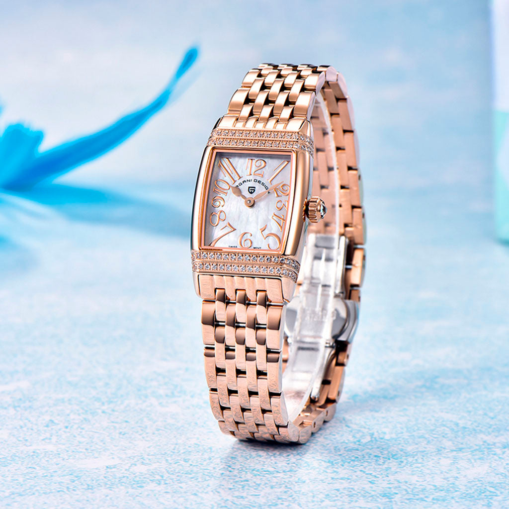 Women's Watch Pagani Design Sunflower Gold White