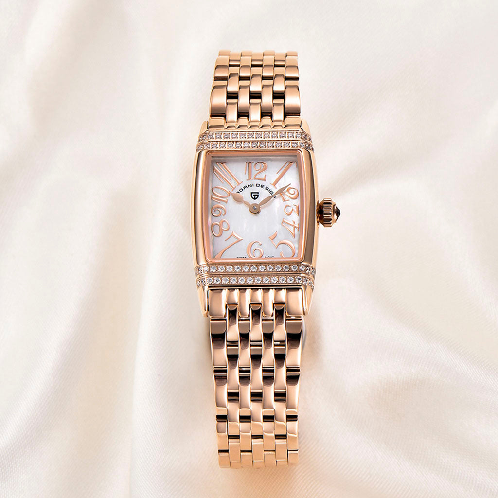 Women's Watch Pagani Design Sunflower Gold White