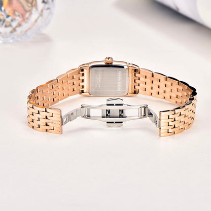 Montre femme Pagani Design Tournesol Or Blanc 