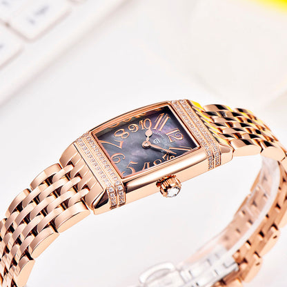 Montre femme Pagani Design Tournesol Or Nébuleuse 