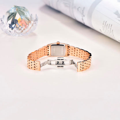 Montre femme Pagani Design Tournesol Or Blanc 