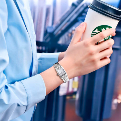 Montre femme Pagani Design Tournesol Argent Blanc 