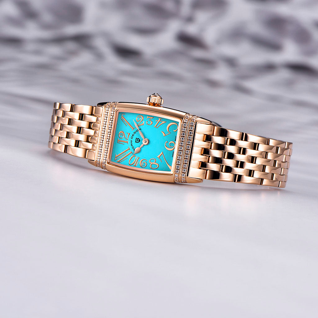 Women's Watch Pagani Design Sunflower Gold Blue