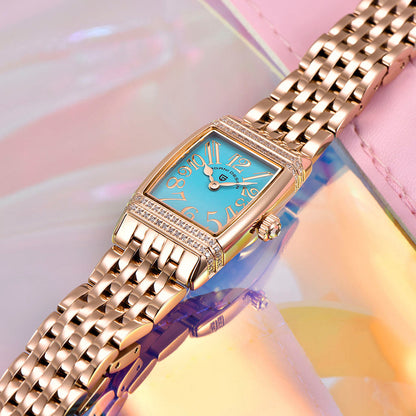 Relógio Feminino Pagani Design Tournesol Or Bleu