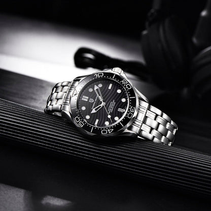 Bracelet Pagani Design Veracius en acier inoxydable noir