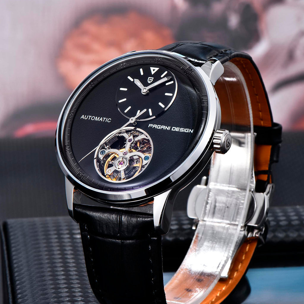 Pagani Design Tourbillon Silver Black